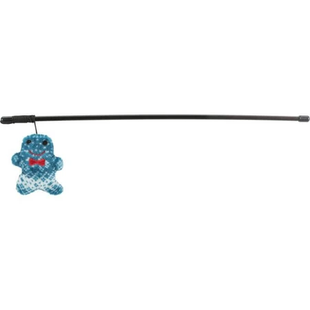TRIXIE Christmas Ball, Brad or Gingerbread, cat toy, physical activities, plastic, black and blue, 46cm