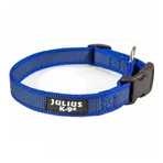JULIUS-K9 Color & Gray, verstellbares Halsband mit Griff Hunde, Nylon, 25mm x 39-45cm, blau