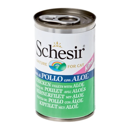 Katzennassfutter Schesir Cat Kitten Hühnerfilet und Aloe 140 g