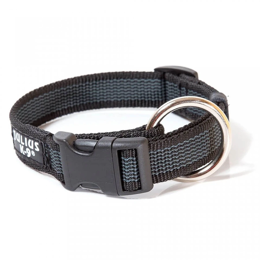 IDC Julius K9 Collars, Din Nylon, 25 mm, Grey