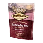 CARNILOVE Healthy Growth Kitten, Salmon and Turkey, grain-free dry food for junior cats, 400g