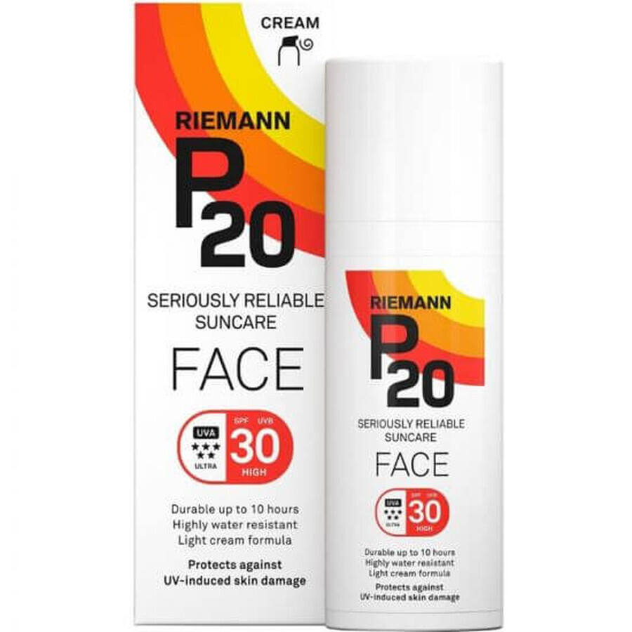 Crème visage avec protection solaire SPF 30, 50 g, Riemann P20