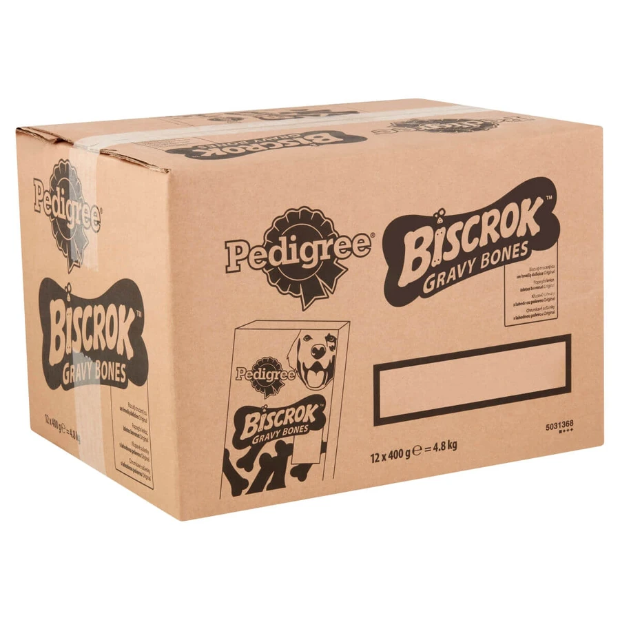 PEDIGREE Biscrok Gravy Bones, Hundeleckerli, Kekse, 400g
