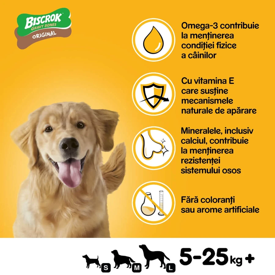 PEDIGREE Biscrok Gravy Bones, Hundeleckerli, Kekse, 400g