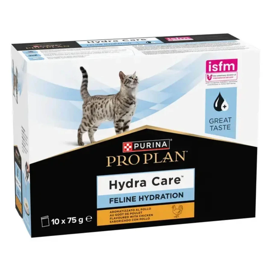 PURINA Pro Plan Hydra Care, Huhn, Beutel Katzenfeuchtfutter, Harnwege, (Topping), 75g x 10 Stück
