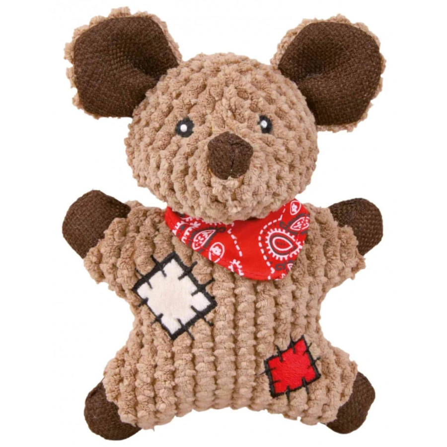 Trixie, muisspeeltje voor honden, met geluid, stof, 19cm, veelkleurig