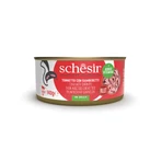 SCHESIR, Tuńczyk i krewetki, mokra karma w puszce dla kotów (w galarecie), 140g: ceny i cechy