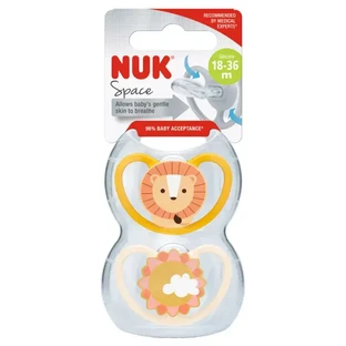 Chupete de silicona M3 Space, 2 piezas, 18-36 meses, Nuk