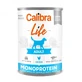 CALIBRA Life, XS-XL, Pui și Inimi de Pui, conservă hrană umedă monoproteică câini, (pate), 400g
