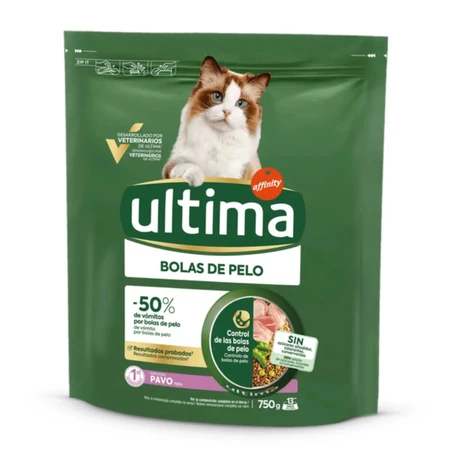 ULTIMA Hairball, indyk, sucha karma dla kotów, ograniczenie kul sierści, 750g: ceny i cechy