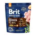 BRIT Premium By Nature Junior Medium Breed, M, Kurczak, sucha karma dla młodych psów, 1kg: ceny i cechy
