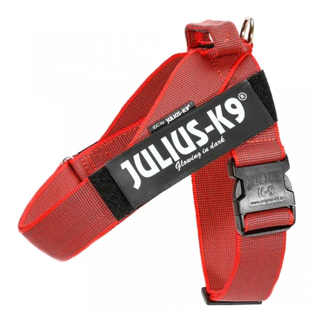 JULIUS-K9 IDC Color & Gray IDC, harnais laisse pour chien, XL, 28-40kg, rouge