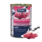 DR. CLAUDER'S Selected Meat, XS-XL, Hert en Aardappelen, graanvrij hondenvoer in blik, (op eigen sap), 400g