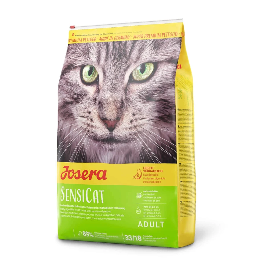 JOSERA Sensicat, Kip, droogvoer voor katten, spijsverteringsstelsel & probiotica, 2kg