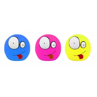 PAWISE Cheerful Face, juguete para perros, S-L, vinilo, actividades físicas, multicolor, 9,5 x 7 x 10, ⌀9,5 cm