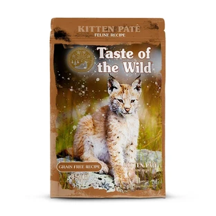 TASTE OF THE WILD Kitten, Pollo, bustina di cibo umido senza cereali per gatti giovani, (paté), 85g