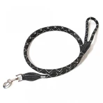 JULIUS-K9 IDC Rope, guinzaglio riflettente con maniglia per cani, nylon, cordino, 12 mm x 2 m, nero