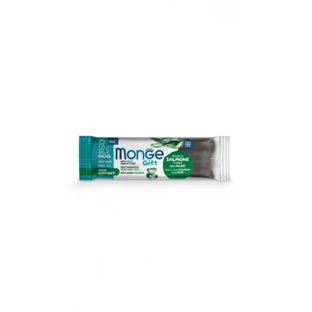 MONGE MONGE Gift Skin Support Meat Bars, XS-XL, saumon et aloe vera, sachet récompense fonctionnel sans céréales pour chiens, peau et fourrure, 40g