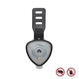 MAX & MOLLY Soundshield Ultrasonic Technology Teken & Vlooien, hondenafweermiddel, XS-XL, ultrasoon afweermiddel, zwart, 1 stuk