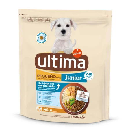 ULTIMA Small Junior, XS-S, Poulet, croquettes pour chiens juniors, 800g