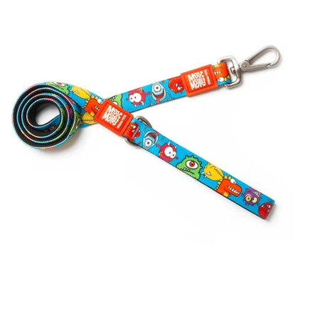 MAX & MOLLY Little Monsters, hondenriem, polyester, blauw, M(1,2m x 2cm)