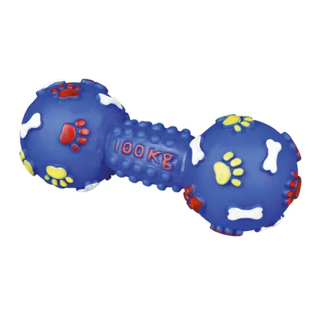 TRIXIE, giocattolo con manubrio per cani, con suono, in vinile, 15 cm, multicolore