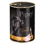PIPER Animals, XS-XL, Quaglia, cibo umido per cani in scatola senza cereali, (in aspic), 800g