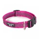 JULIUS-K9 Color & Gray, adjustable collar with handle dogs, nylon, 25mm x 39-45cm, pink