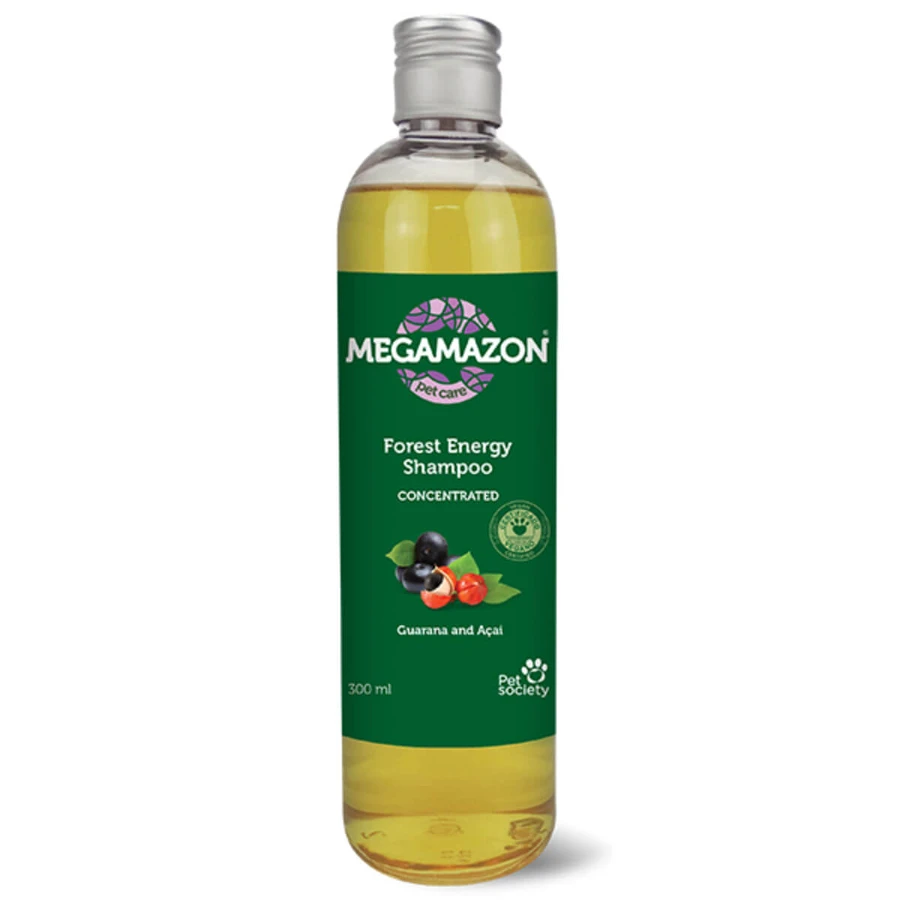 MEGAMAZON Forest Energy, shampoo per cani e gatti, Guaranà e Acai, flacone, 300ml