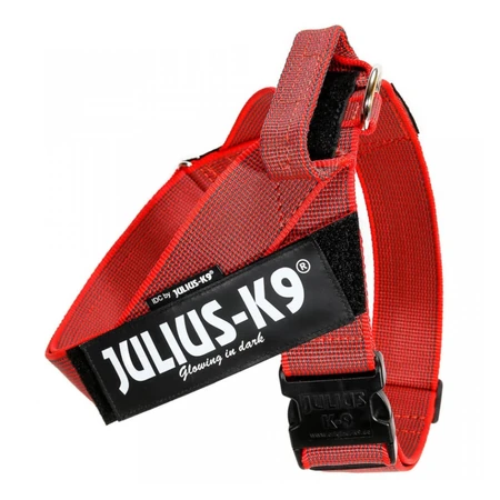 JULIUS-K9 IDC Color & Gris IDC, arnés correa perro, 2XL, 40-70kg, rojo