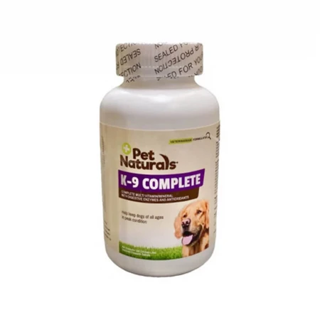 PET NATURALS K-9 Complete, XS-XL, multivitamine voor honden, klikfles, 180 tabletten