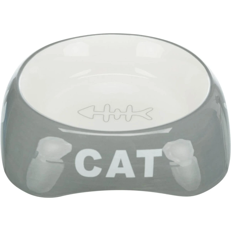 TRIXIE Cat, miska dla kota, asymetryczna, ceramiczna, różne kolory, 0.2l, ⌀13cm: ceny i cechy