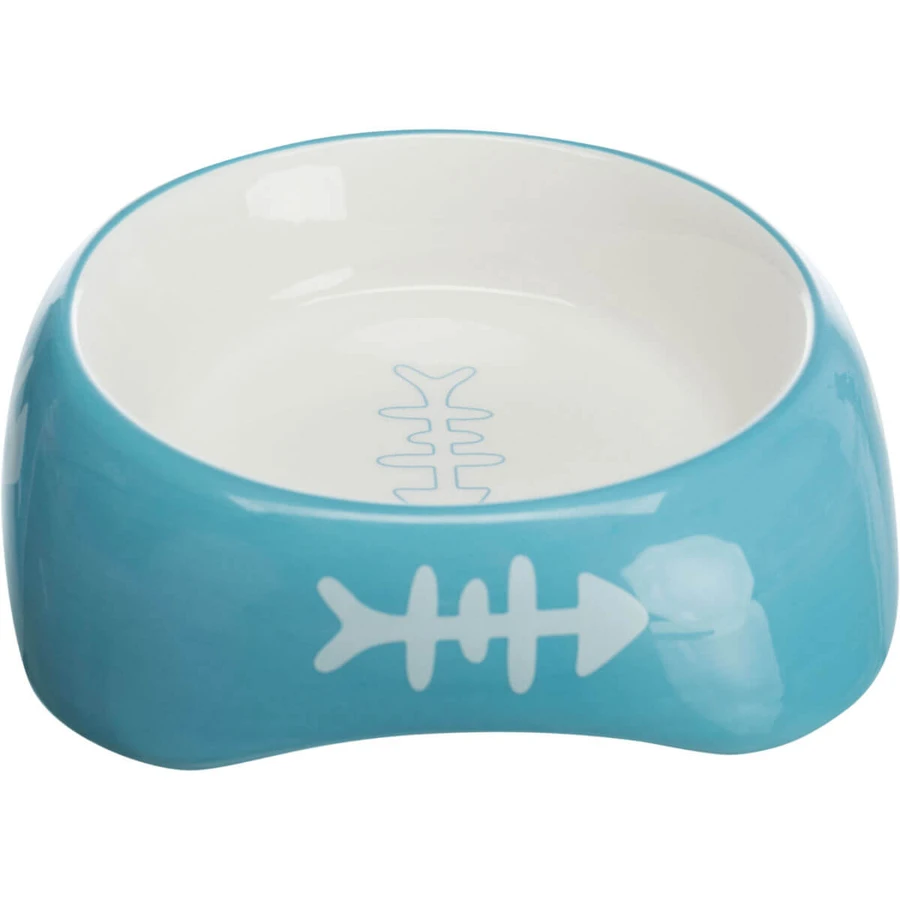 TRIXIE Cat, miska dla kota, asymetryczna, ceramiczna, różne kolory, 0.2l, ⌀13cm: ceny i cechy