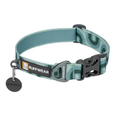 RUFFWEAR Crag Grassy Oxbow, zgardă bandă câini, ajustabilă, reflectorizantă, multicolor, L(51-66 x 2.5cm)
