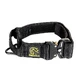 EURO JOE Tactical TC2+, collier pour chien, poignée de contrôle, nylon, noir, boucle Cobra, XL(25-53 x 3.8cm)