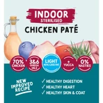 NATURO Indoor Sterilized, Kurczak, saszetka bezzbożowej karmy mokrej dla kotów sterylizowanych, (pasztet), 85g: ceny i cechy