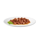 PURINA Gourmet Gold, 4 smaken (Rund en Kip, Eend en Kalkoen, Vis met Spinazie, Konijn en Lever), multipack, nat kattenvoer in blik, (in saus), 85g x 4