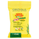 Servilletas con ingredientes naturales contra las picaduras de insectos, 3 años +, 15 uds, Orphea