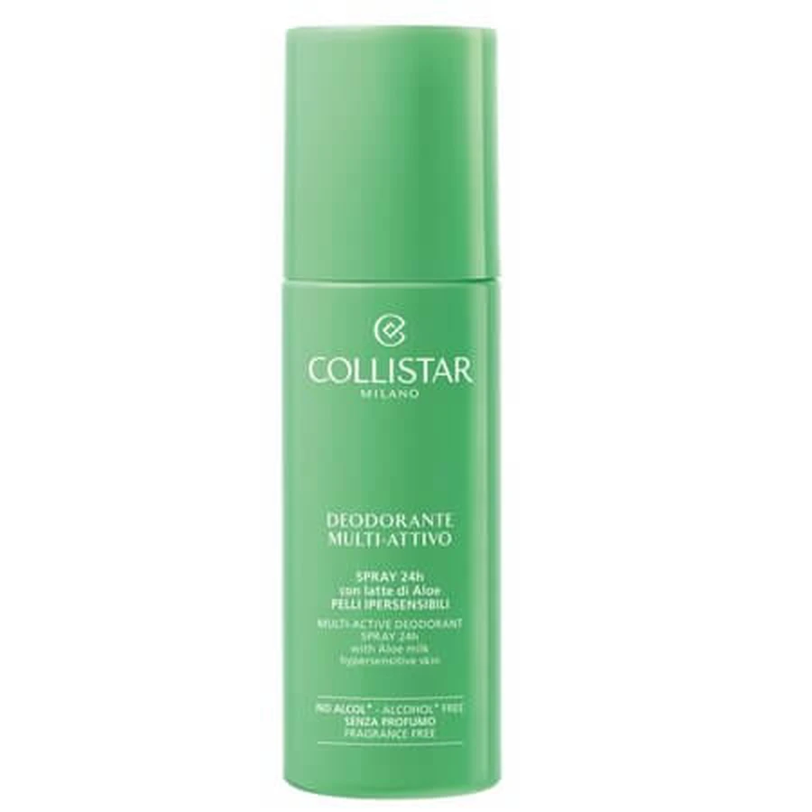 Deodorant spray pentru piele hipersensibila Multi-Active 24H, 100 ml, Collistar
