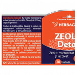 Zeolit Detox, 60 cps, Herbagetica