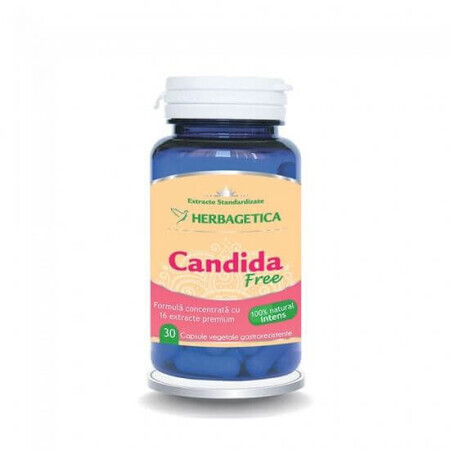 Candida Free, 30 cps, Herbagetica