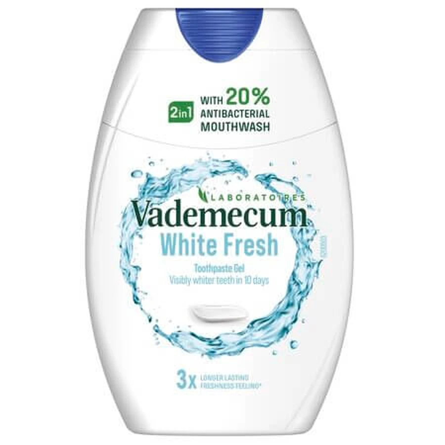 Pasta de dinti 2in1 White Fresh, 75 ml, Vademecum