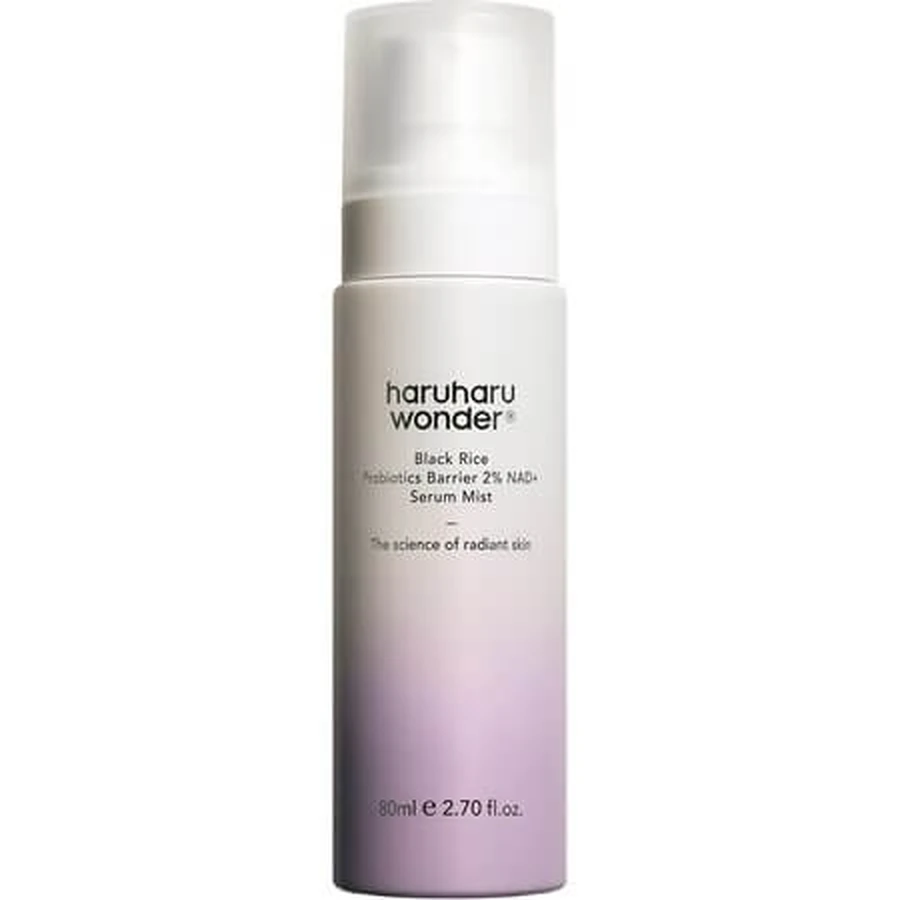 Nevelserum met gefermenteerde zwarte rijst, probiotica en 2% NAD+ zwarte rijst, 80 ml, Haruharu Wonder
