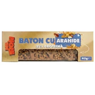 Barre croustillante aux cacahuètes, 40 g, Mister Iron