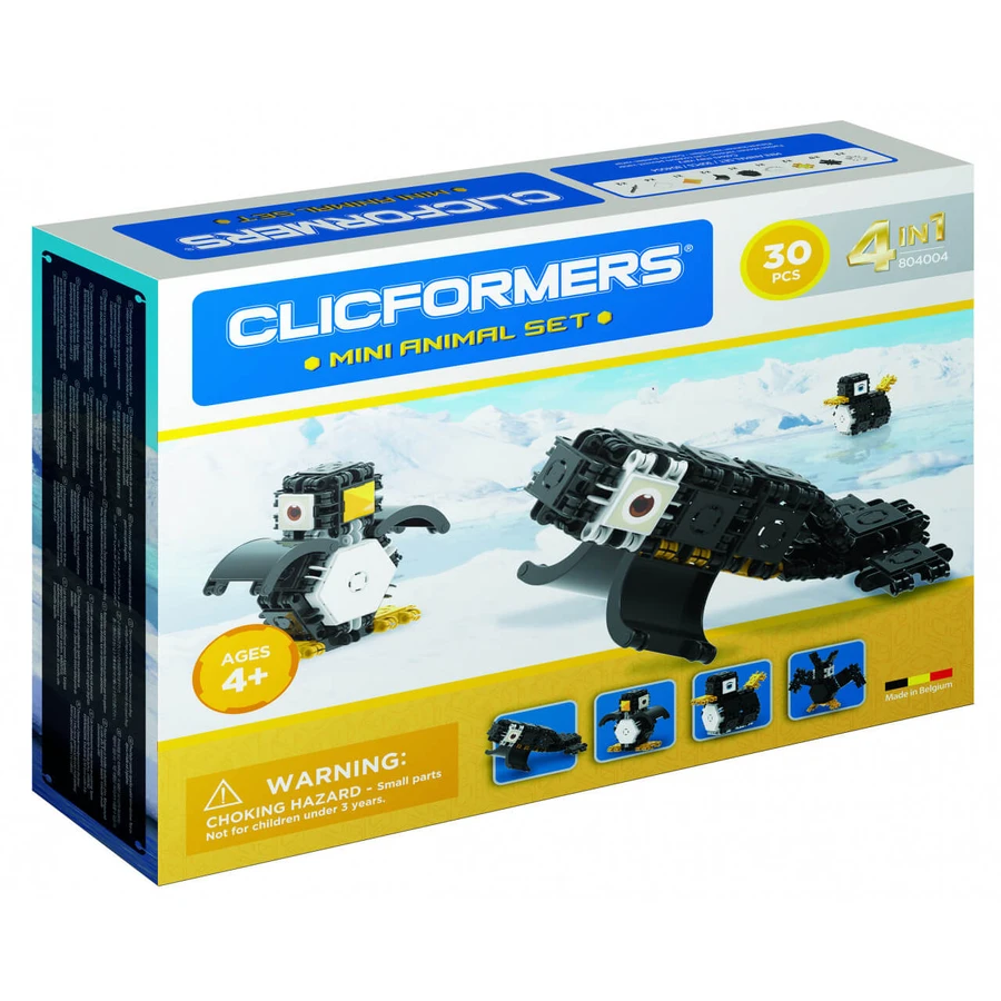 Set di costruzioni Clicformers - Mini set di animali 30 pezzi
