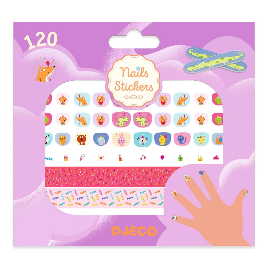 Autocollants pour ongles Happy Birthday, Djeco