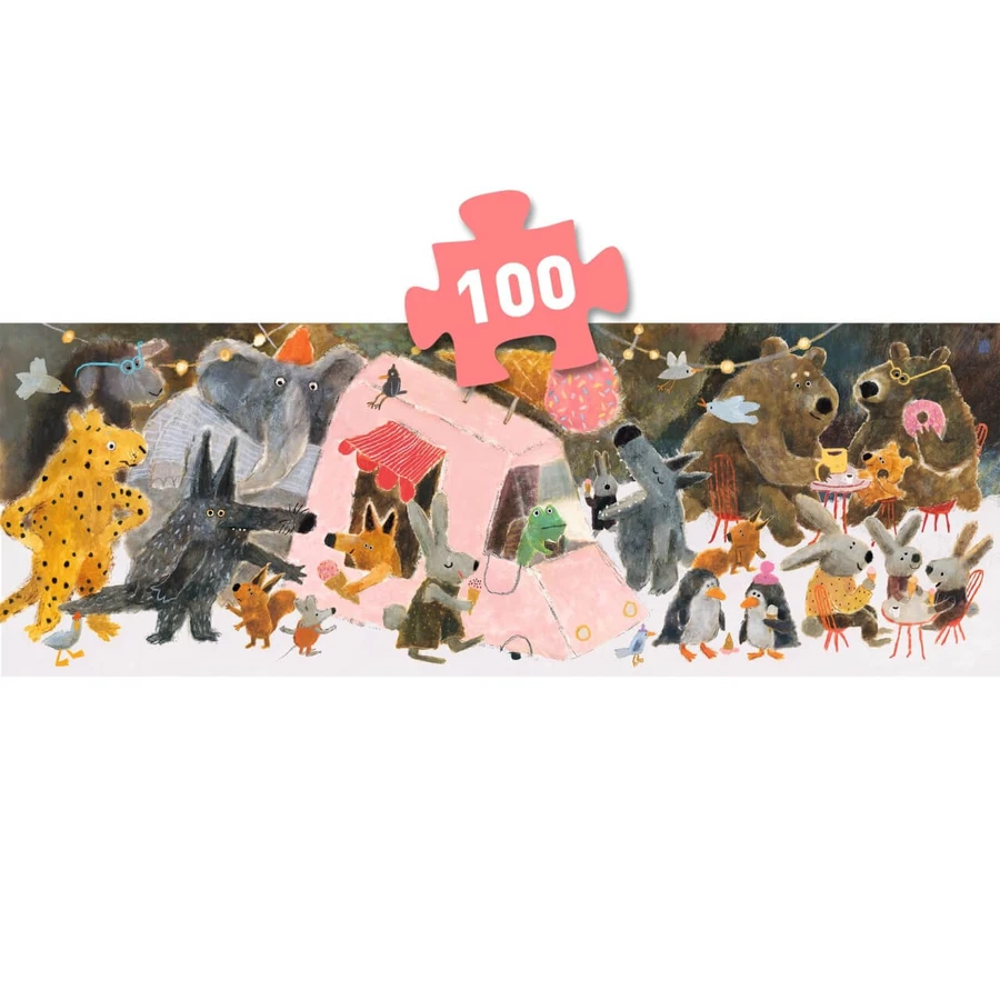 Dieren Fiesta galerij puzzel, Djeco