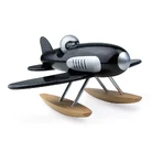 Schwarz lackiertes Holz-Wasserflugzeug - Made in France - Vilac