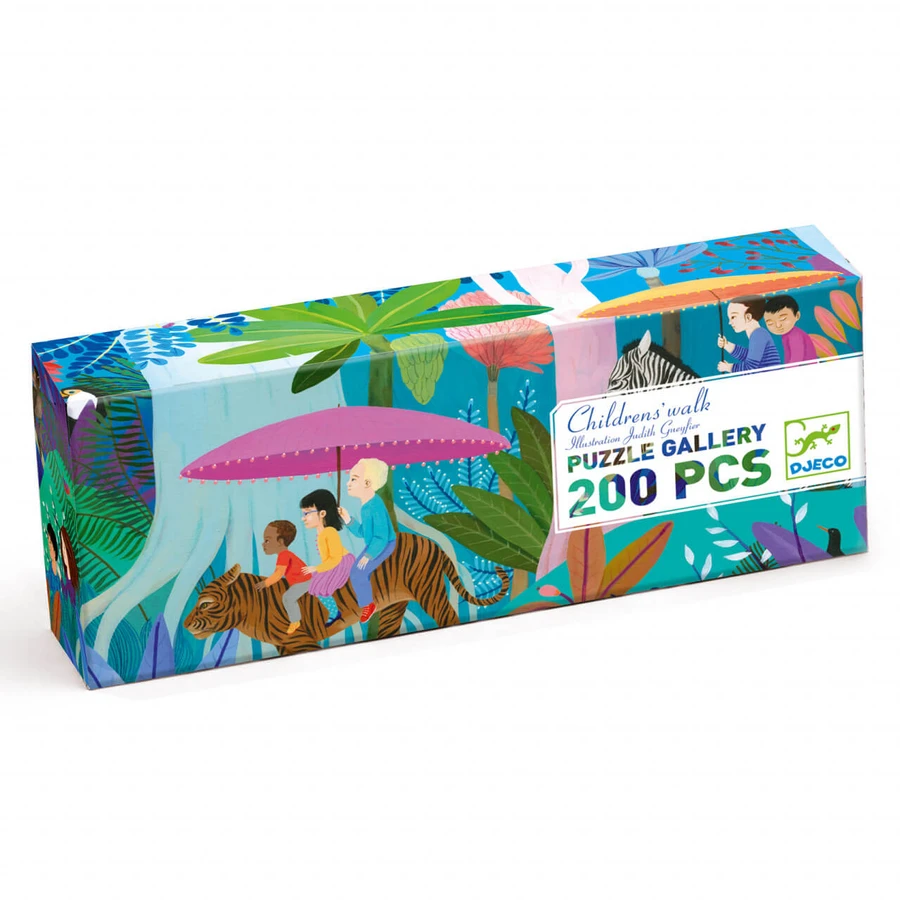 Puzzle Djeco Marche des enfants, 200 pièces