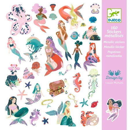Sirenes metalen stickers, Djeco
